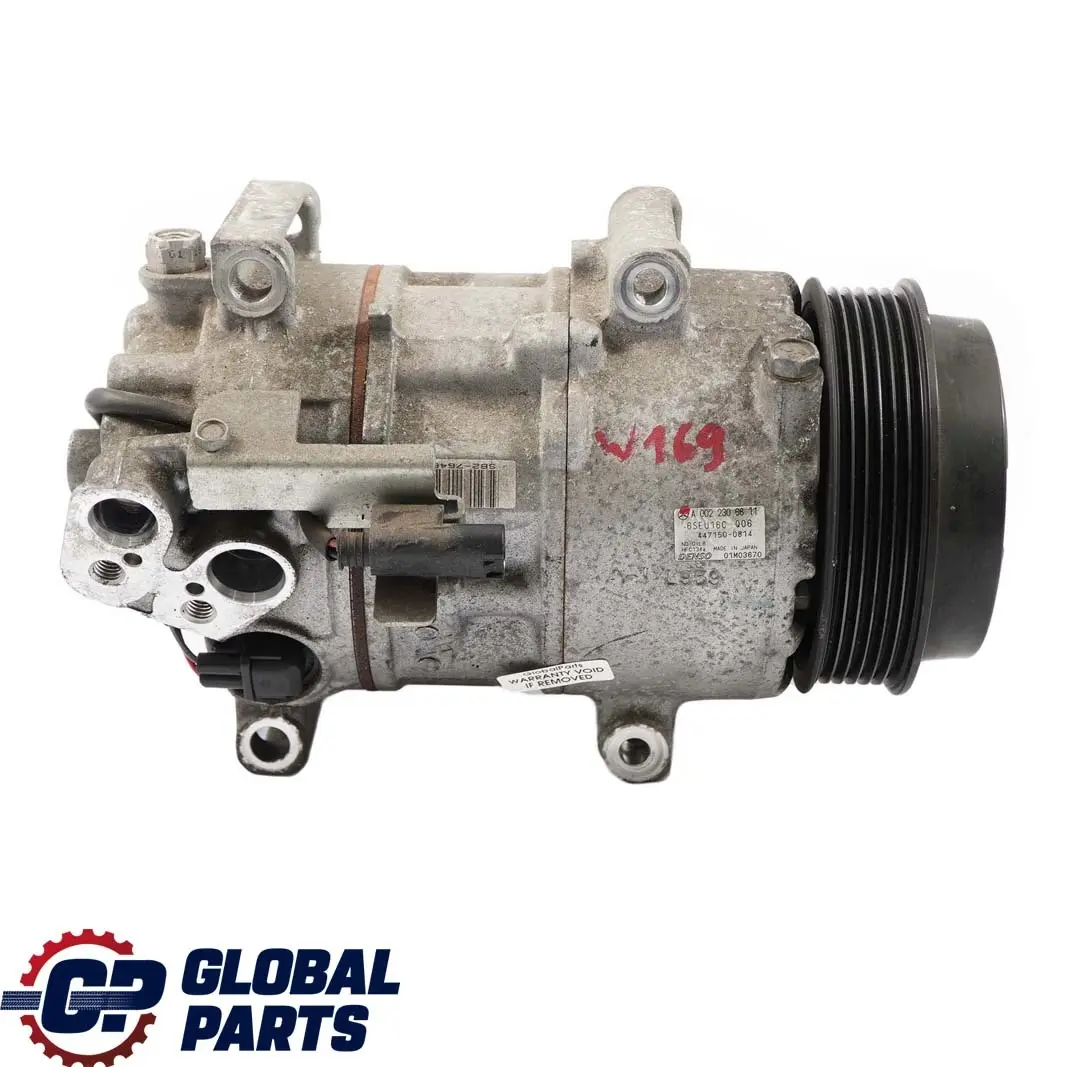 Mercedes W169 W245 48V Aire Acondicionado Compresor Bomba A0022306811