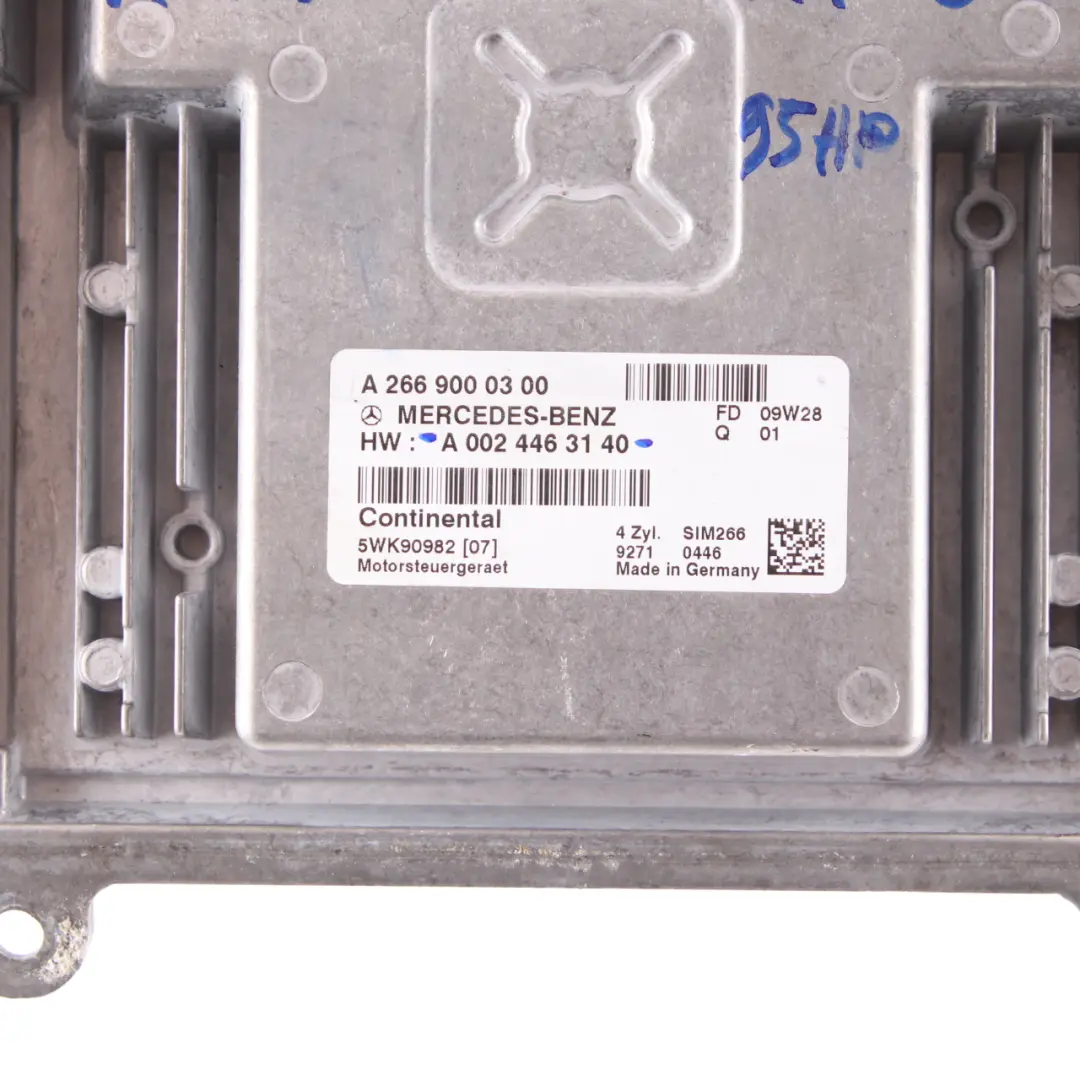 Mercedes W169 A150 M266.920 95HP Engine Control Unit ECU A0024463140 Automatic
