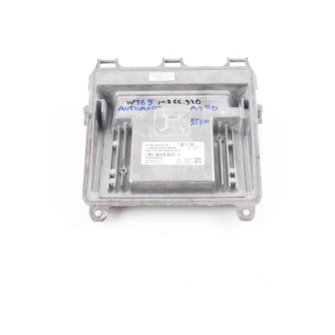 Mercedes W169 A150 M266.920 95HP Engine Control Unit ECU A0024463140 Automatic