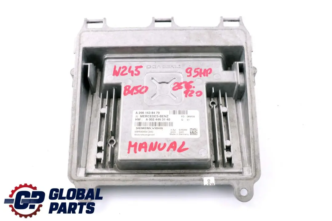 Mercedes-Benz W169 W245 Petrol M266 Engine Control Module A2661538479 Manual