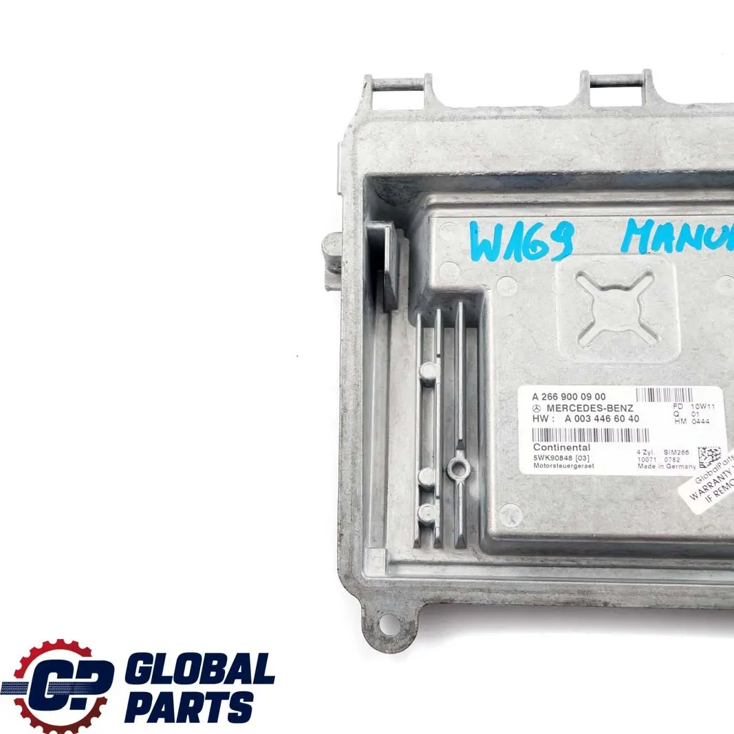 Mercedes-Benz W169 W245 Engine Control Unit Module ECU SIM266 A0034466040