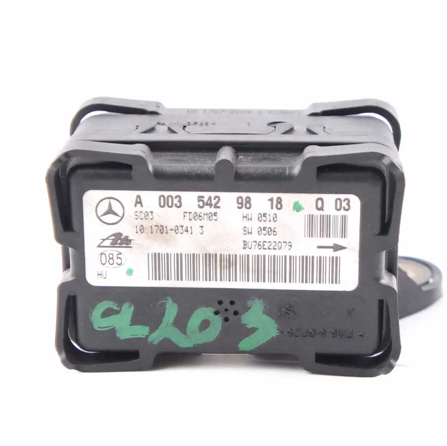 Mercedes W203 C209 Yaw Sensor ESP Rotation Rate Control Unit Module A0035429818