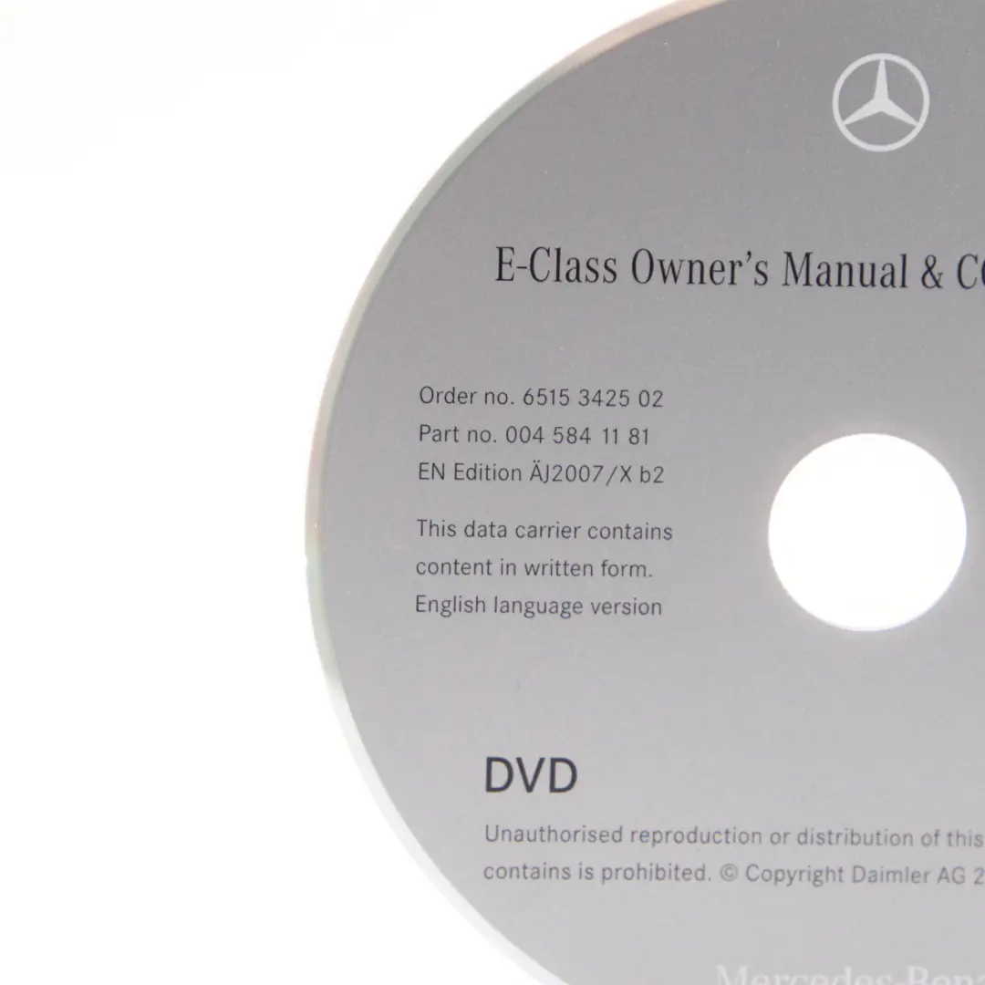 Mercedes W211 C219 CD Media Player Radio COMAND Instruction APS A0045841181