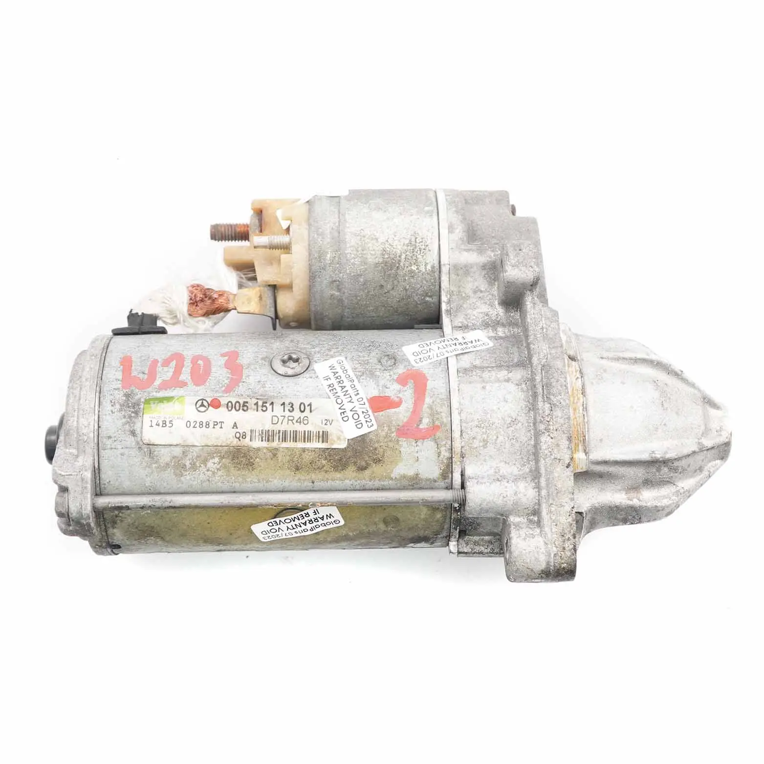 Motor de arranque Mercedes W203 W210 W211 Motor diesel Actuador A0051511301