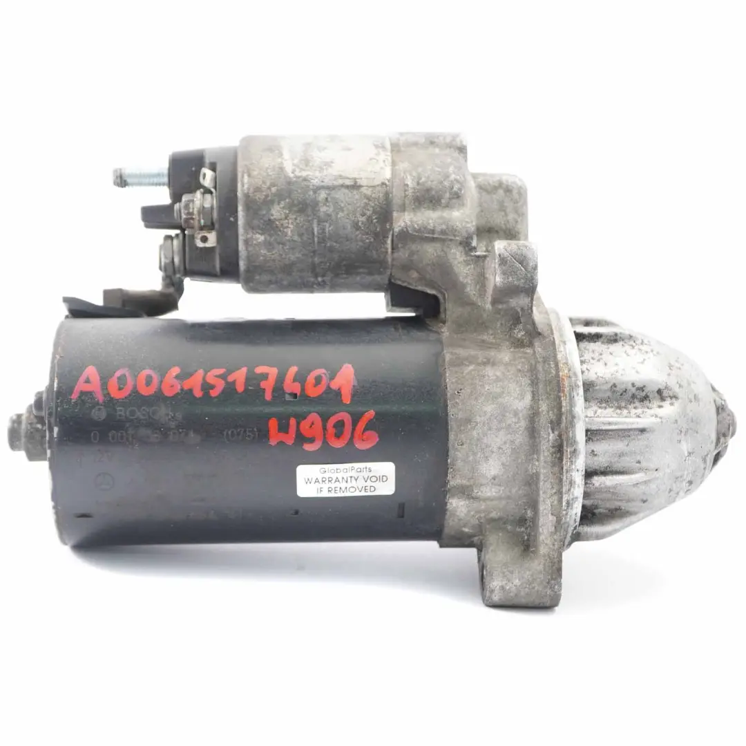 Motor de arranque Motor diesel Mercedes Sprinter W906 OM651 0986021360