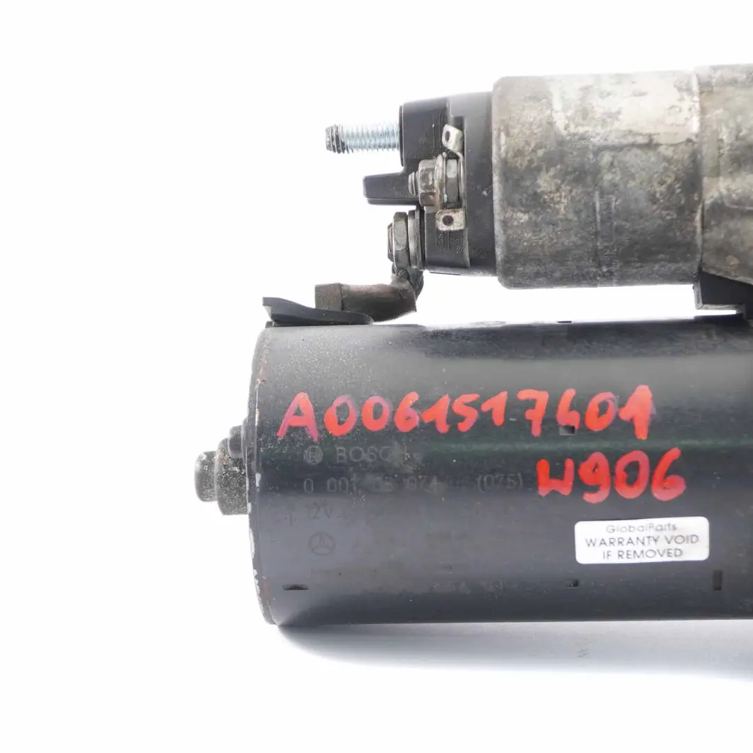 Motor de arranque Motor diesel Mercedes Sprinter W906 OM651 0986021360