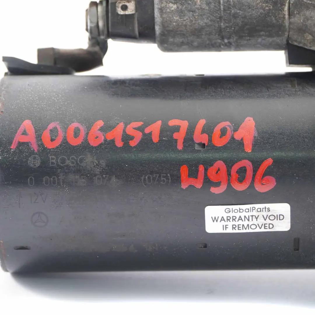 Motor de arranque Motor diesel Mercedes Sprinter W906 OM651 0986021360