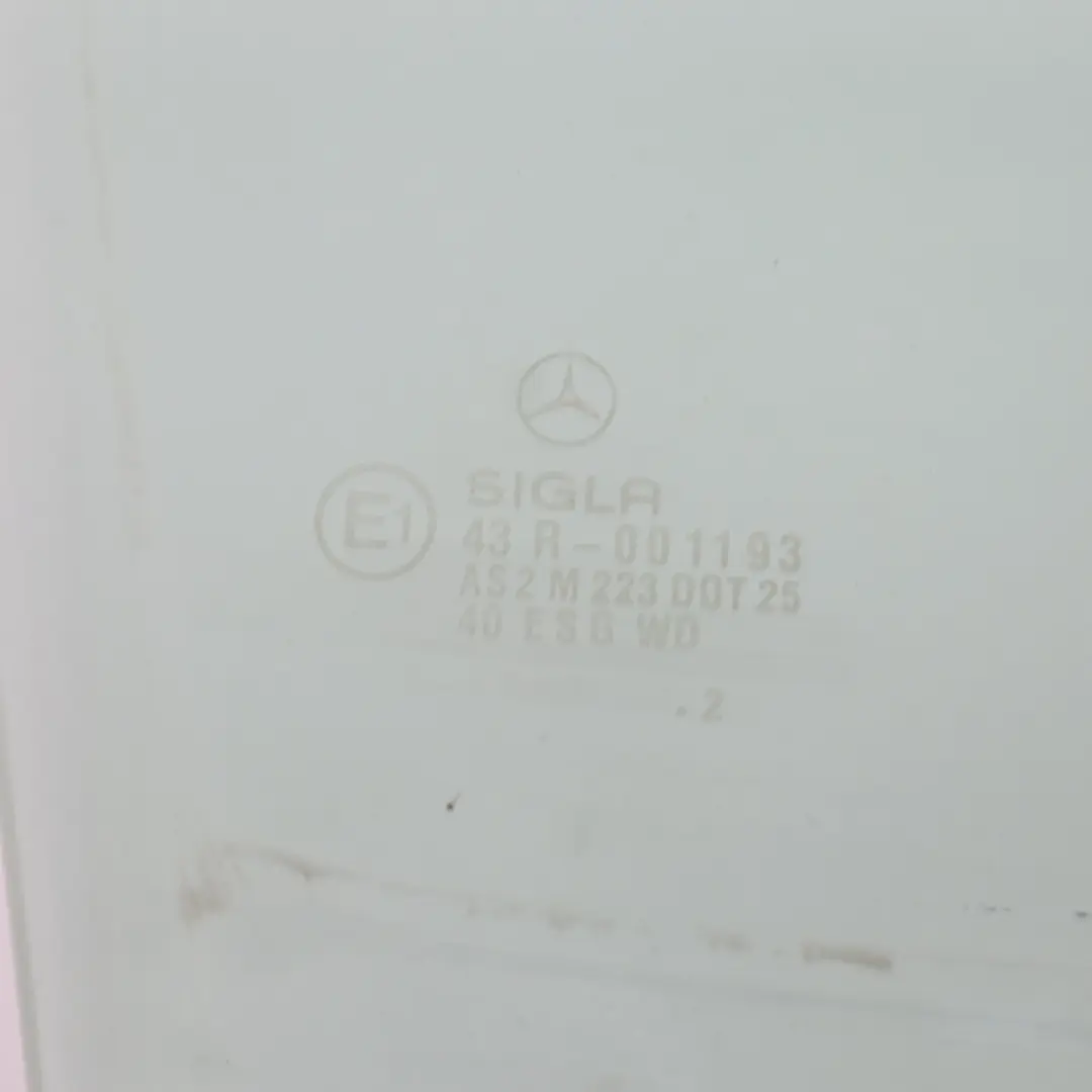 Mercedes W124 Fensterglas Vorne rechts Tür grün Verglasung AS2 A1247201418