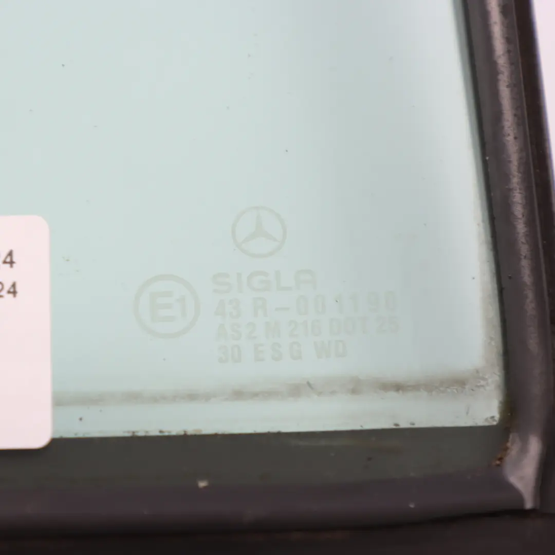 Fenster Mercedes W124 Hintertür Rechts Feste Glasscheibe AS2 ESG A1247350624