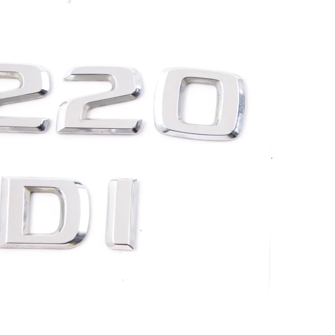 Emblema Maletero Mercedes W211 W212 Lettering E220 CDI Portón Trasero Adherido