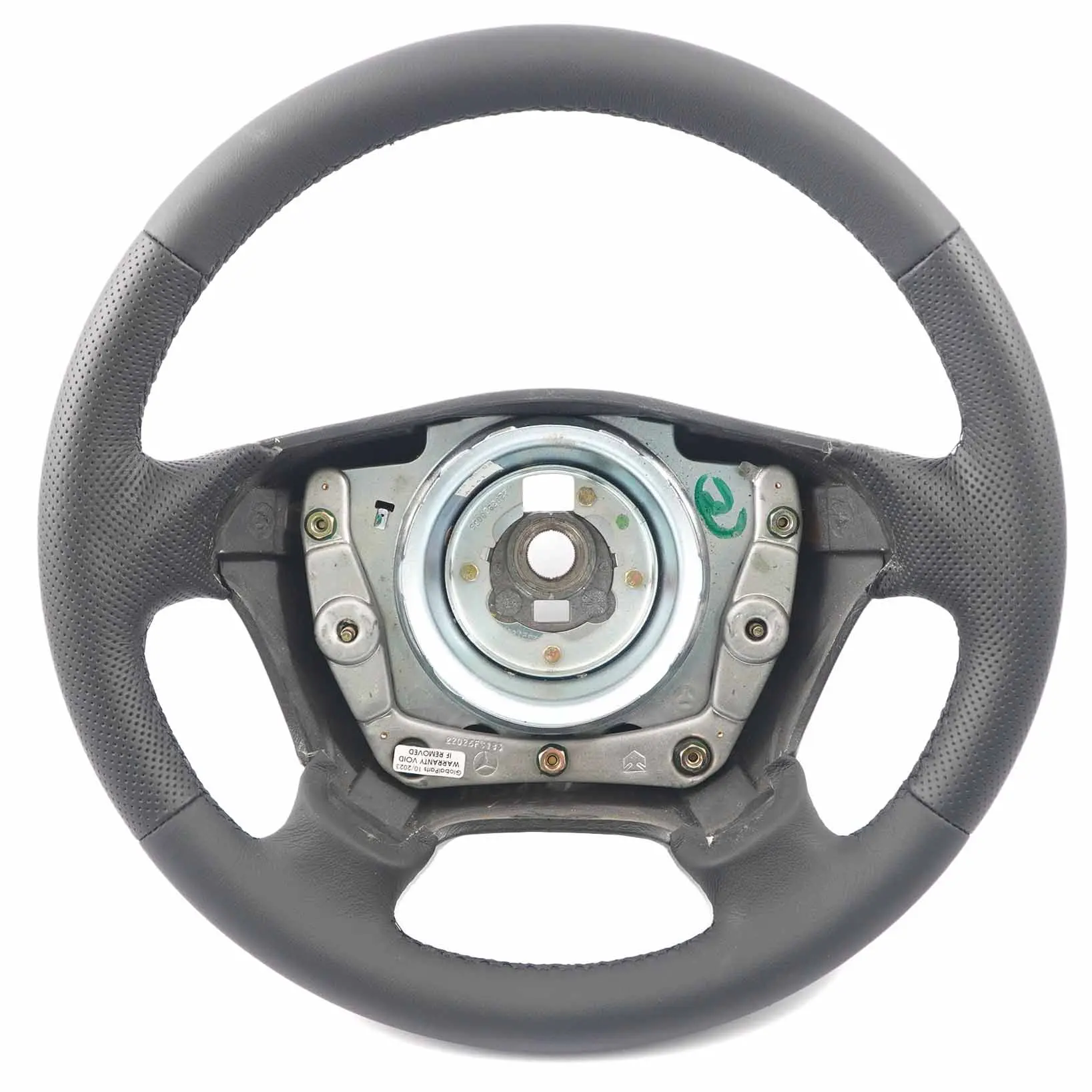 Mercedes ML W163 NEW Black Leather Steering Wheel Black Threads A1634600603