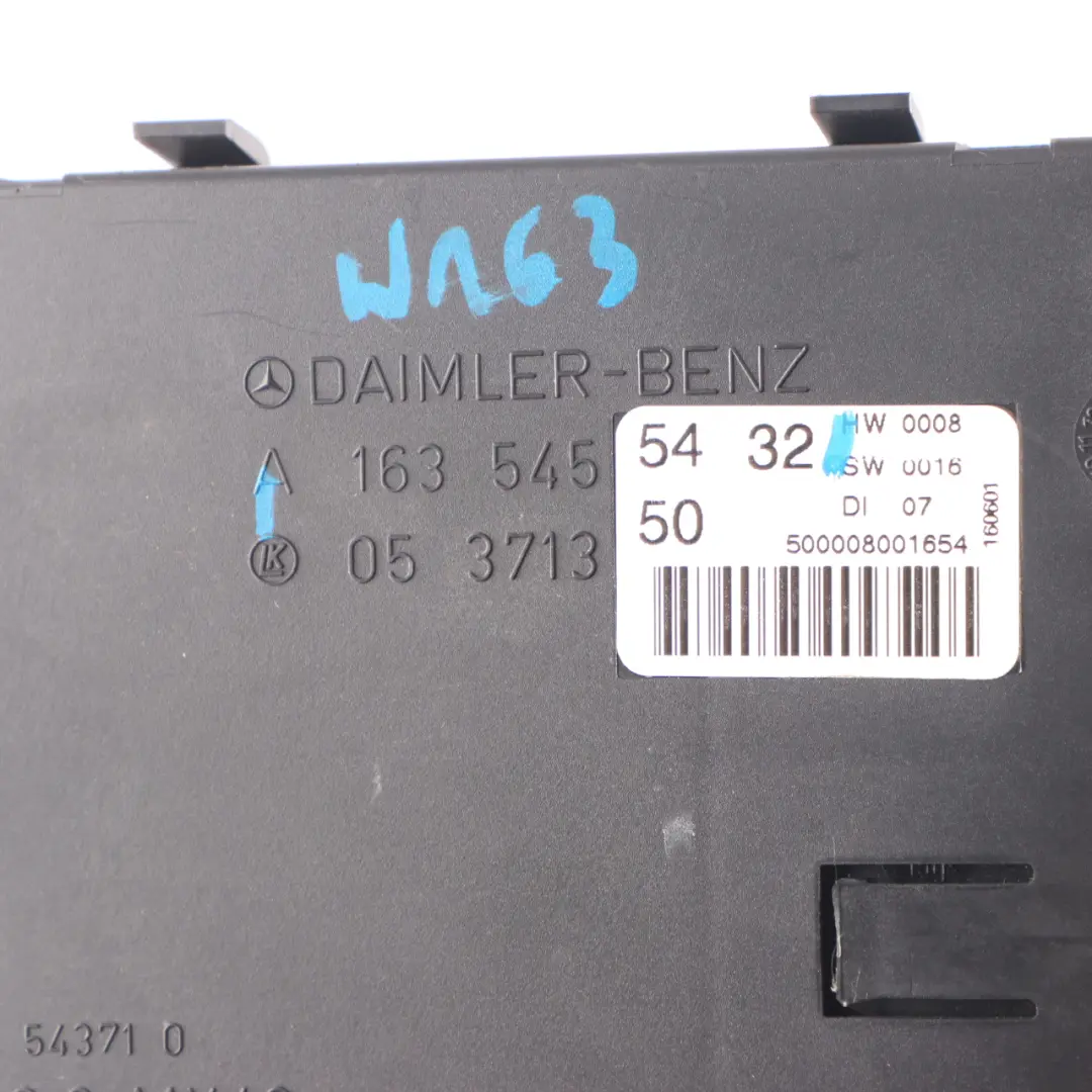 Mercedes ML W163 Immobilizer Control Unit Module ECU Control Unit A1635455432