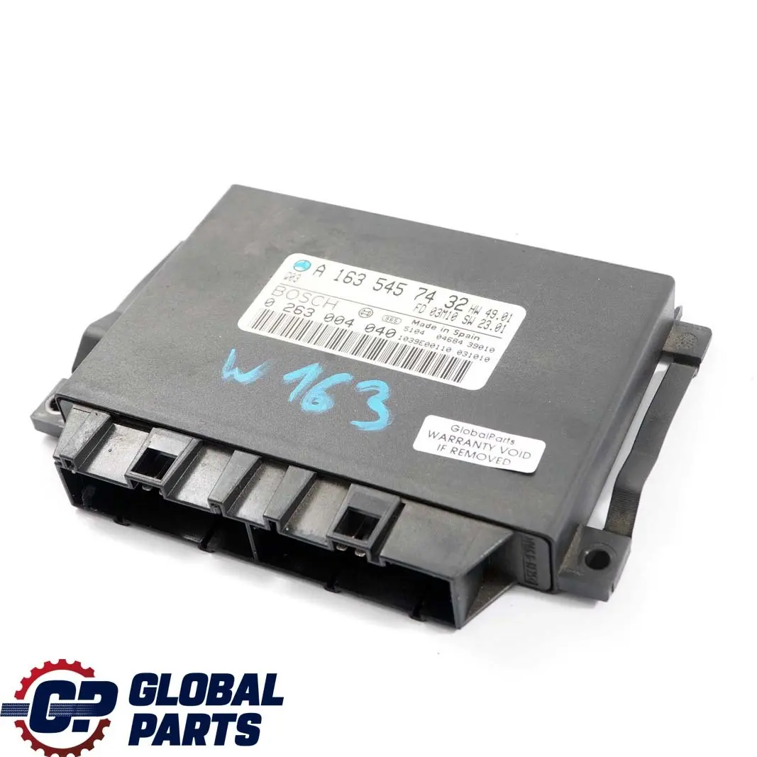 Mercedes-Benz ML W163 Parktronic Parking Control Unit Module A1635457432