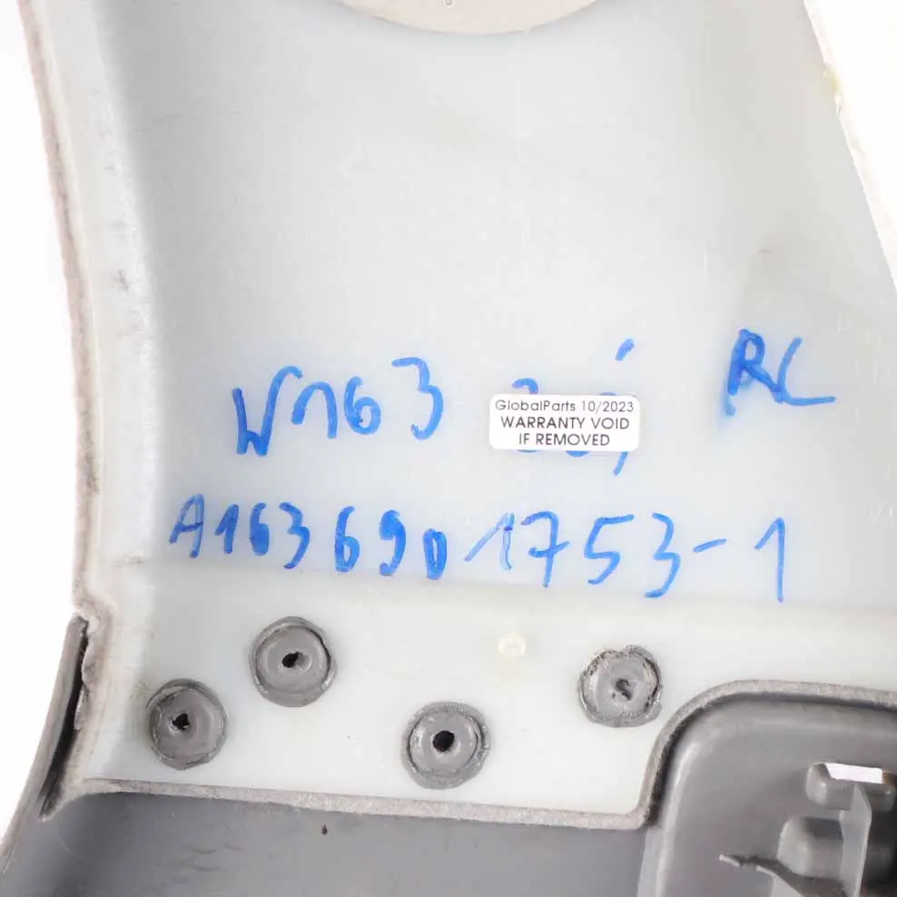 Mercedes ML W163 Trunk Interior Panel Rear Left N/S Trim Cover Grey A1636901753