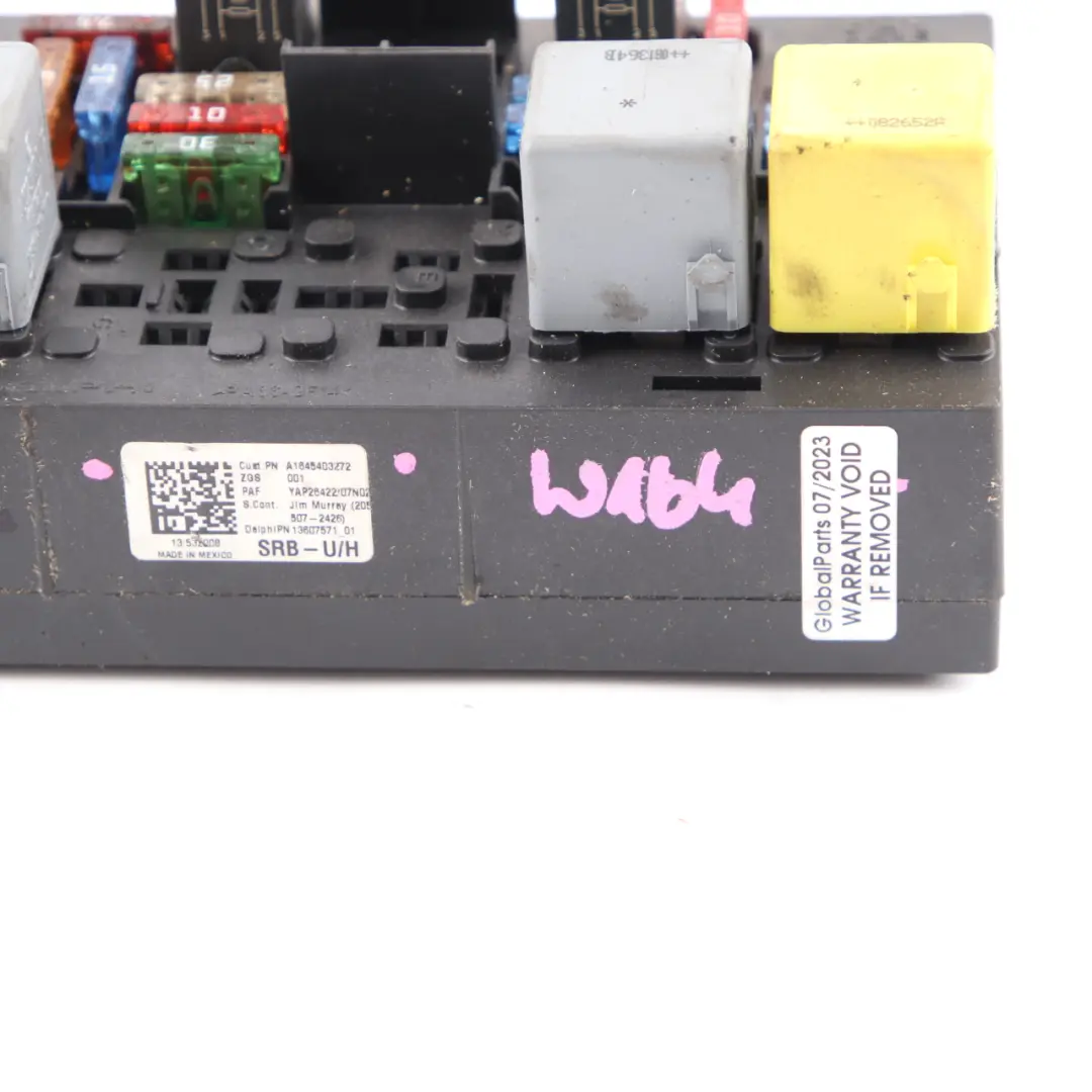 Mercedes ML W164 Fuse Box Relay Control Unit Module A1645403272