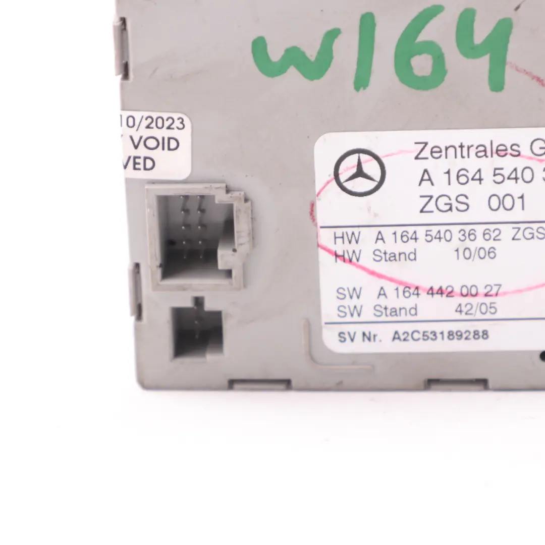 Mercedes W164 Gateway Control Unit Gateway Module ECU A1645403462