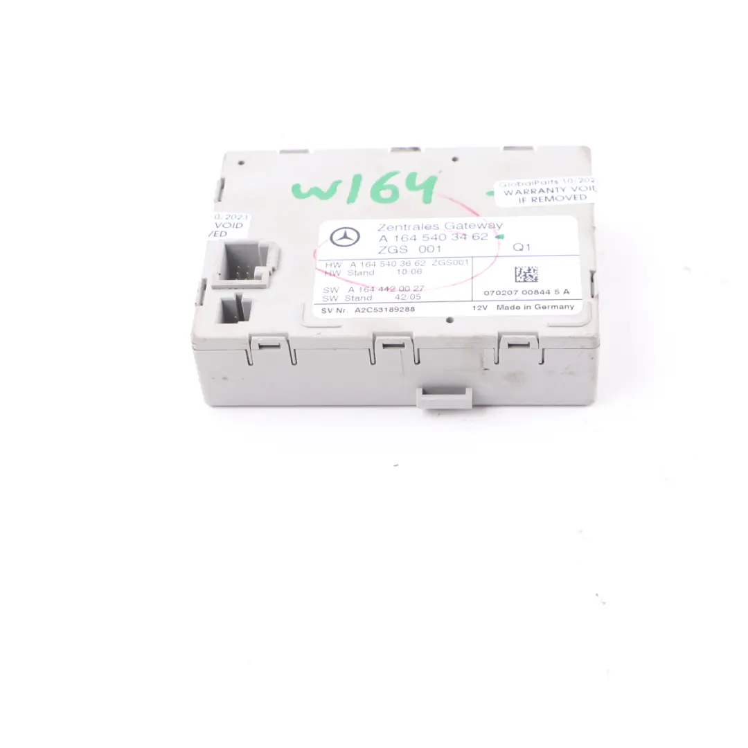 Mercedes W164 Gateway Control Unit Gateway Module ECU A1645403462