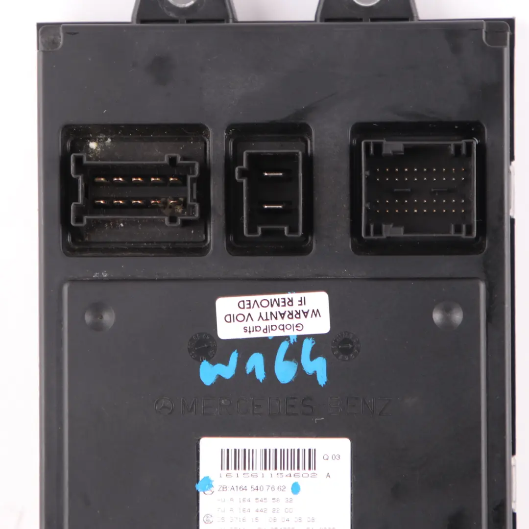 SAM Module Mercedes Ml W164 Fuse Box Front Relay Control Unit A1645407662