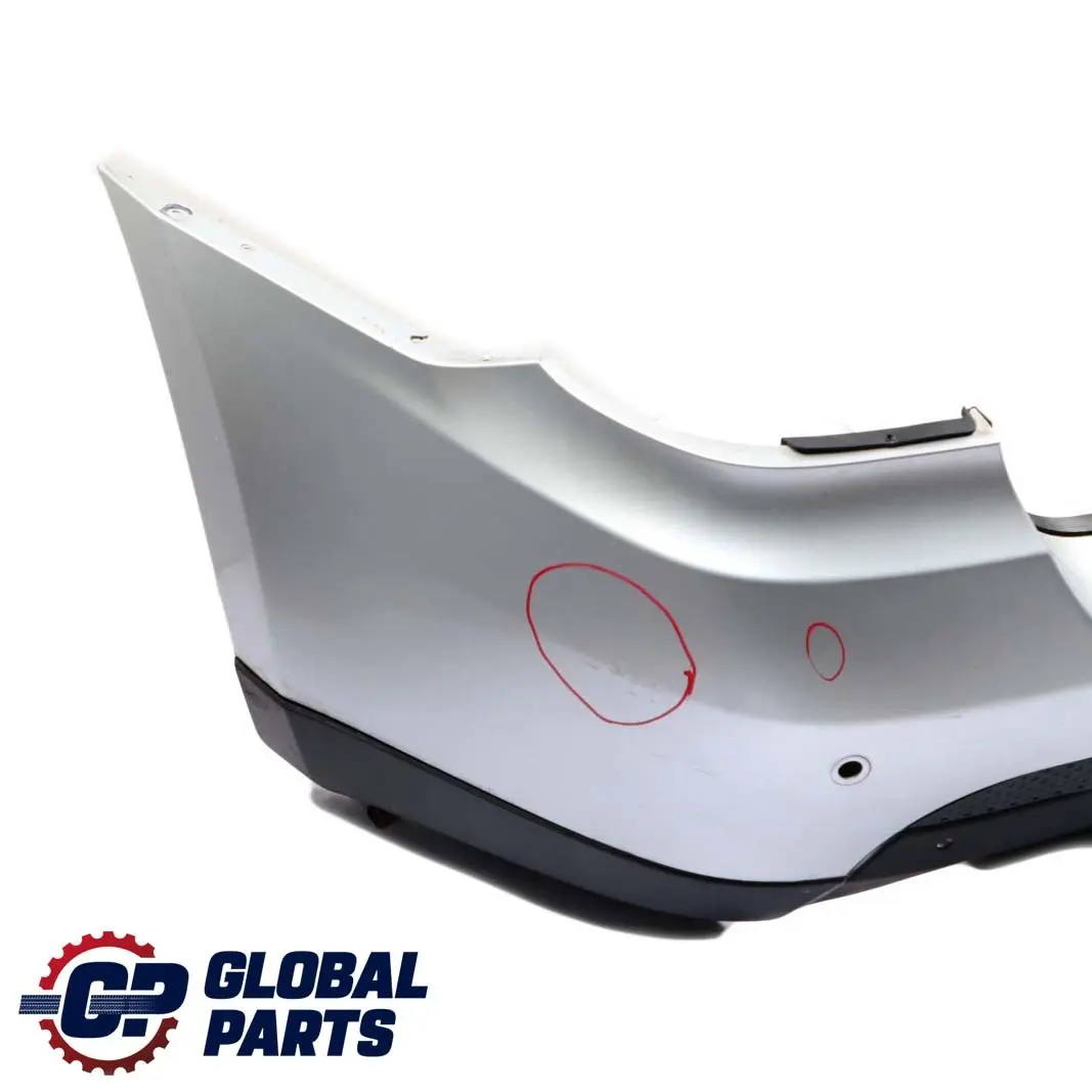 Mercedes-Benz M-Class ML W164 Rear Bumper PDC Holes Iridium Bright Silver