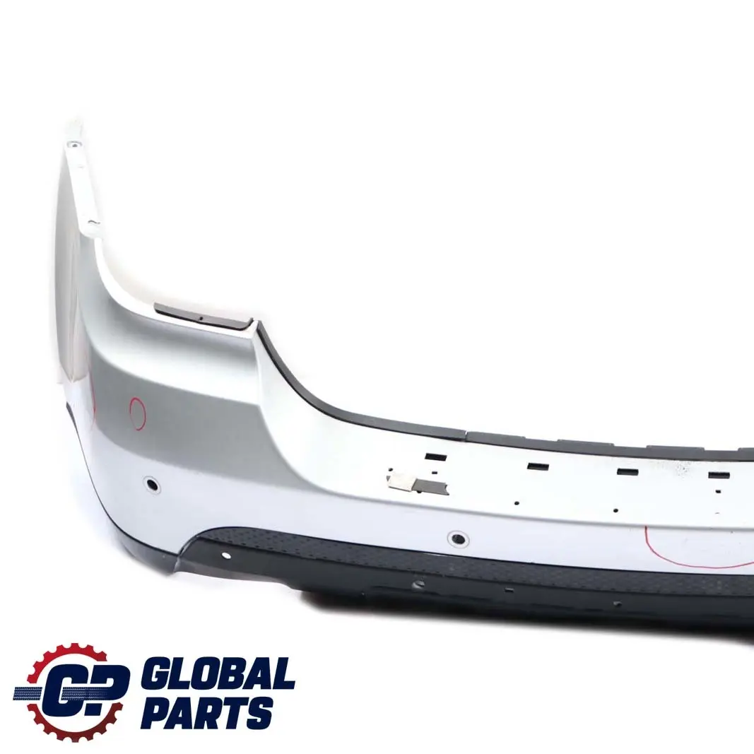 Mercedes-Benz M-Class ML W164 Rear Bumper PDC Holes Iridium Bright Silver