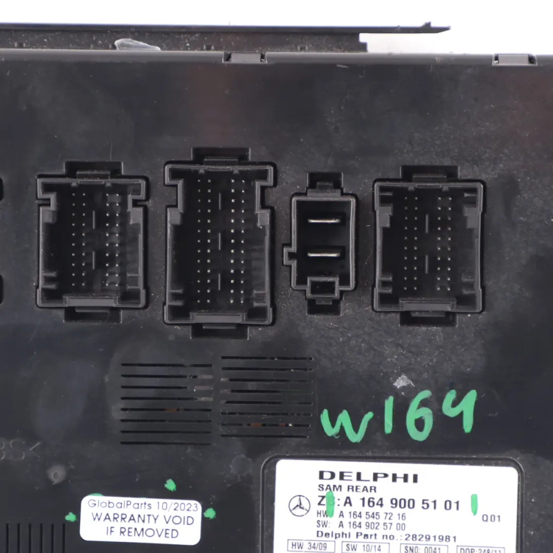 Mercedes ML W164 W251 Rear SAM Module Control Unit ECU A1649005101