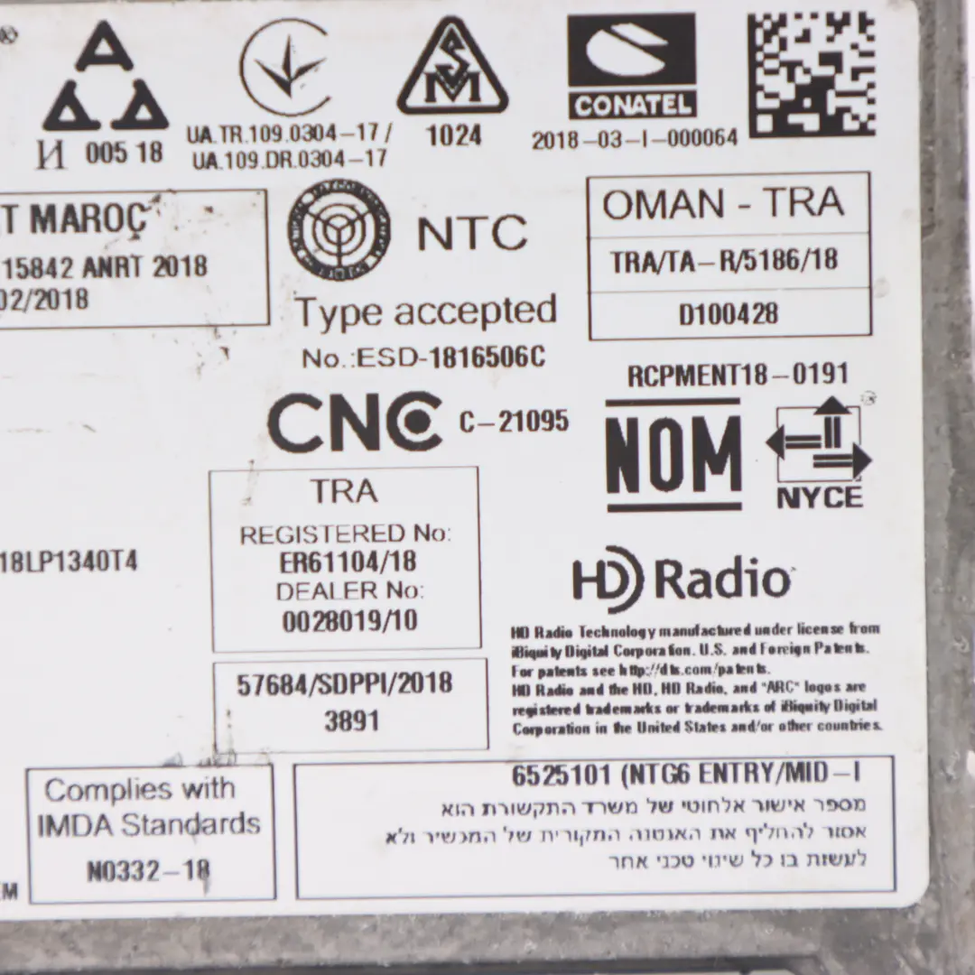 Mercedes W167 W177 Radioodtwarzacz Nawigacja Moduł Główny A1679000111