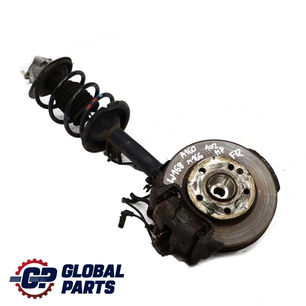 Mercedes W168 A160 Delantero Derecho Suspension Pierna Freno Rueda Hub