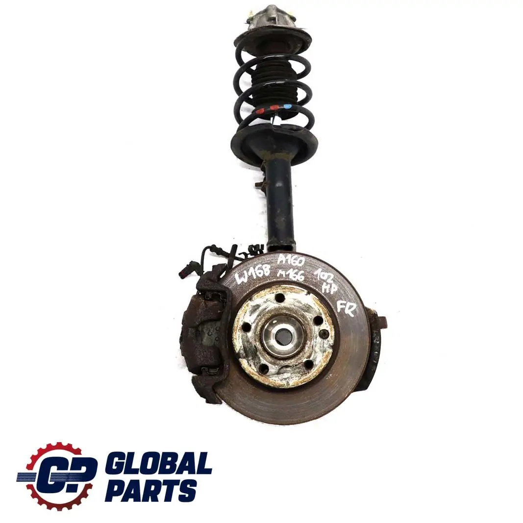 Mercedes W168 A160 Delantero Derecho Suspension Pierna Freno Rueda Hub