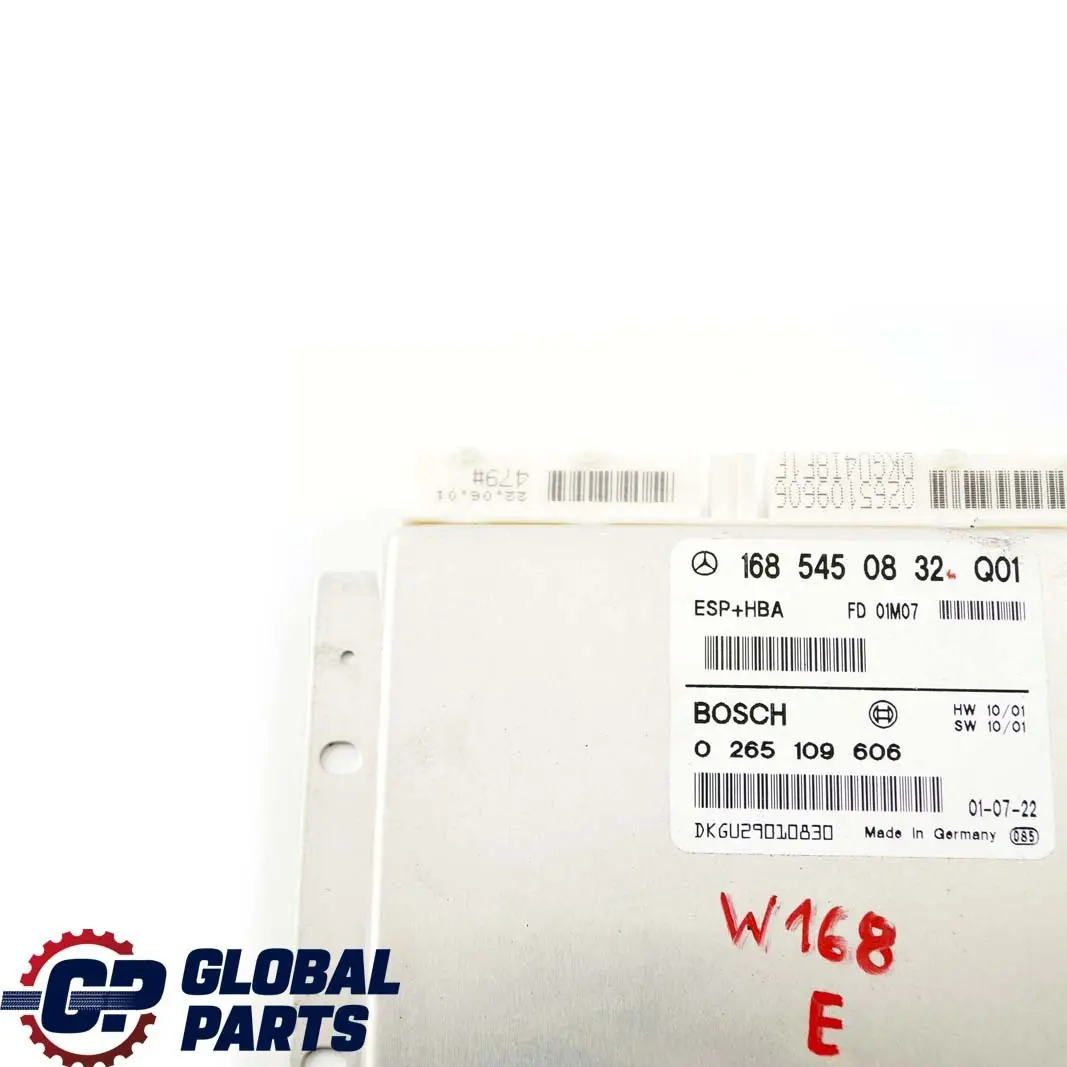 Mercedes-Benz A-Class W168 ESP HBA Control Unit Module ECU A1685450832