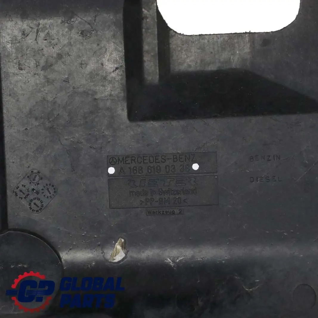 Mercedes-Benz Clase A W168 Tapa Tunel Panel Diesel Izquierdo A1686100308