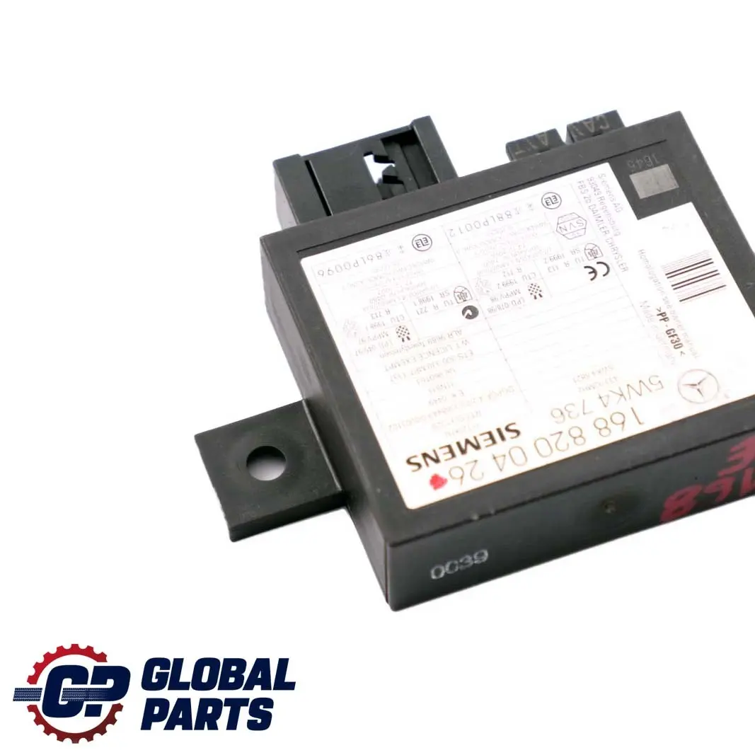 Mercedes W168 Modulo De Unidad De Control del Inmovilizador ECU A1688200426