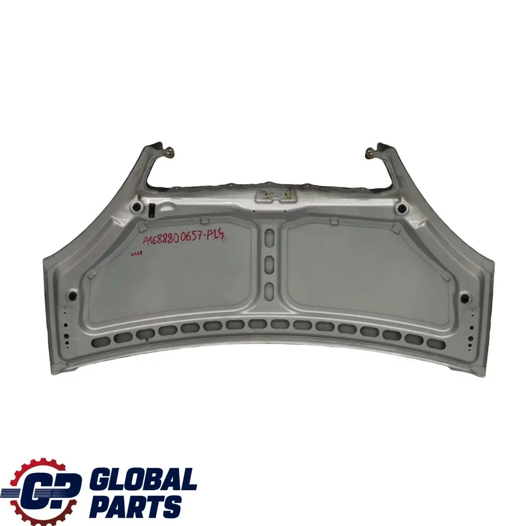 Mercedes W168 Capo Panel embellecedor del capo Plata Polar Metalizado - 761