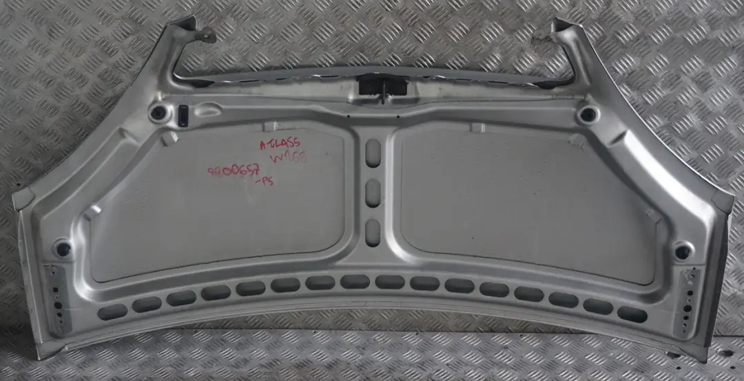 Mercedes W168 Capo Panel embellecedor del capo Plata Polar Metalizado - 761