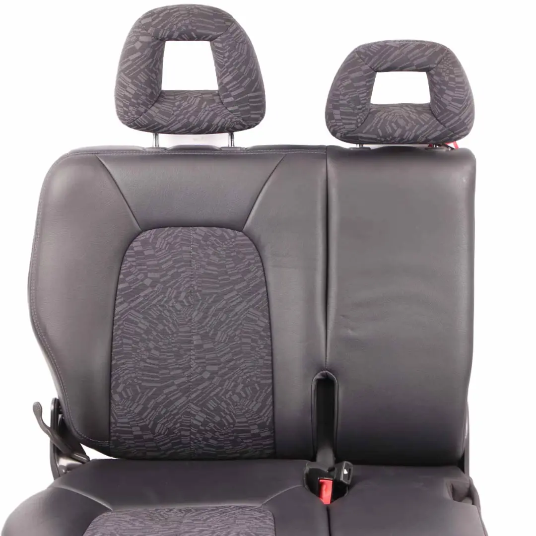 Mercedes W168 Rear Seat Right O/S Cloth / Leather Seat Backrest Sofa Slate Grey