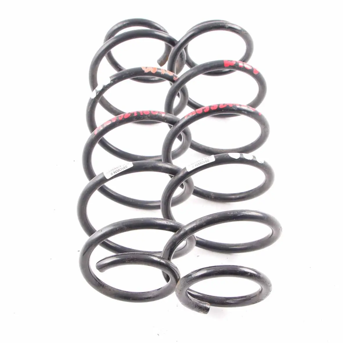 Mercedes W169 W245 Coil Spring Rear Suspension Set 3x White A1693241804