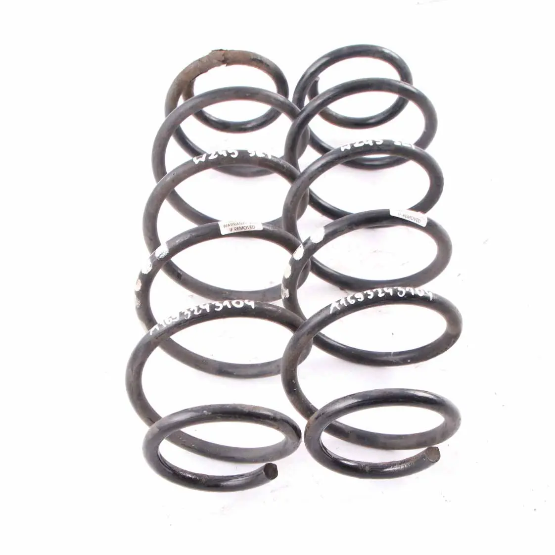 Mercedes W169 W245 Coil Spring Rear Suspension Set 5X White A1693243104