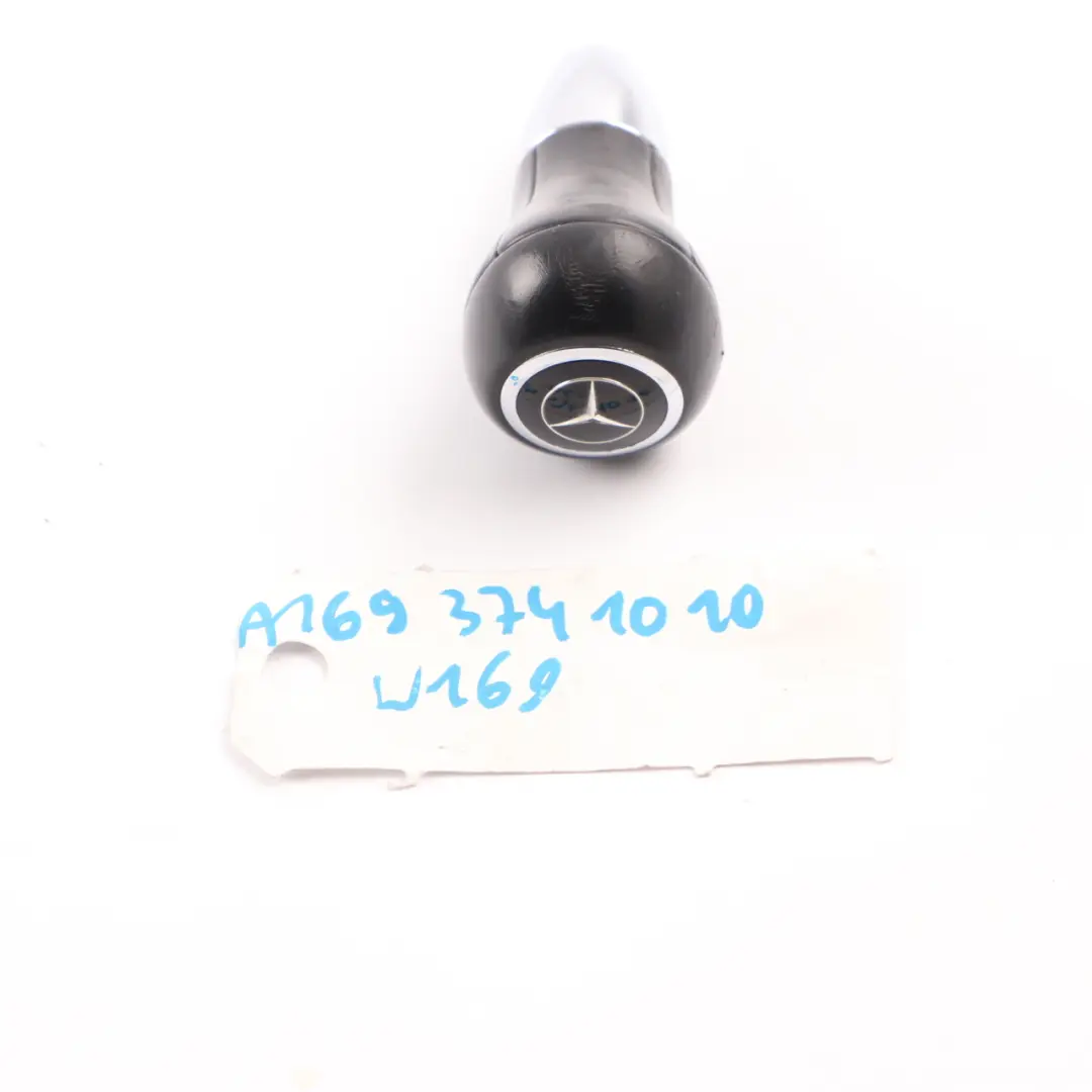 Mercedes W169 W245 Gear Shift Selector Cover Knob Lever Black Chrome Automatic