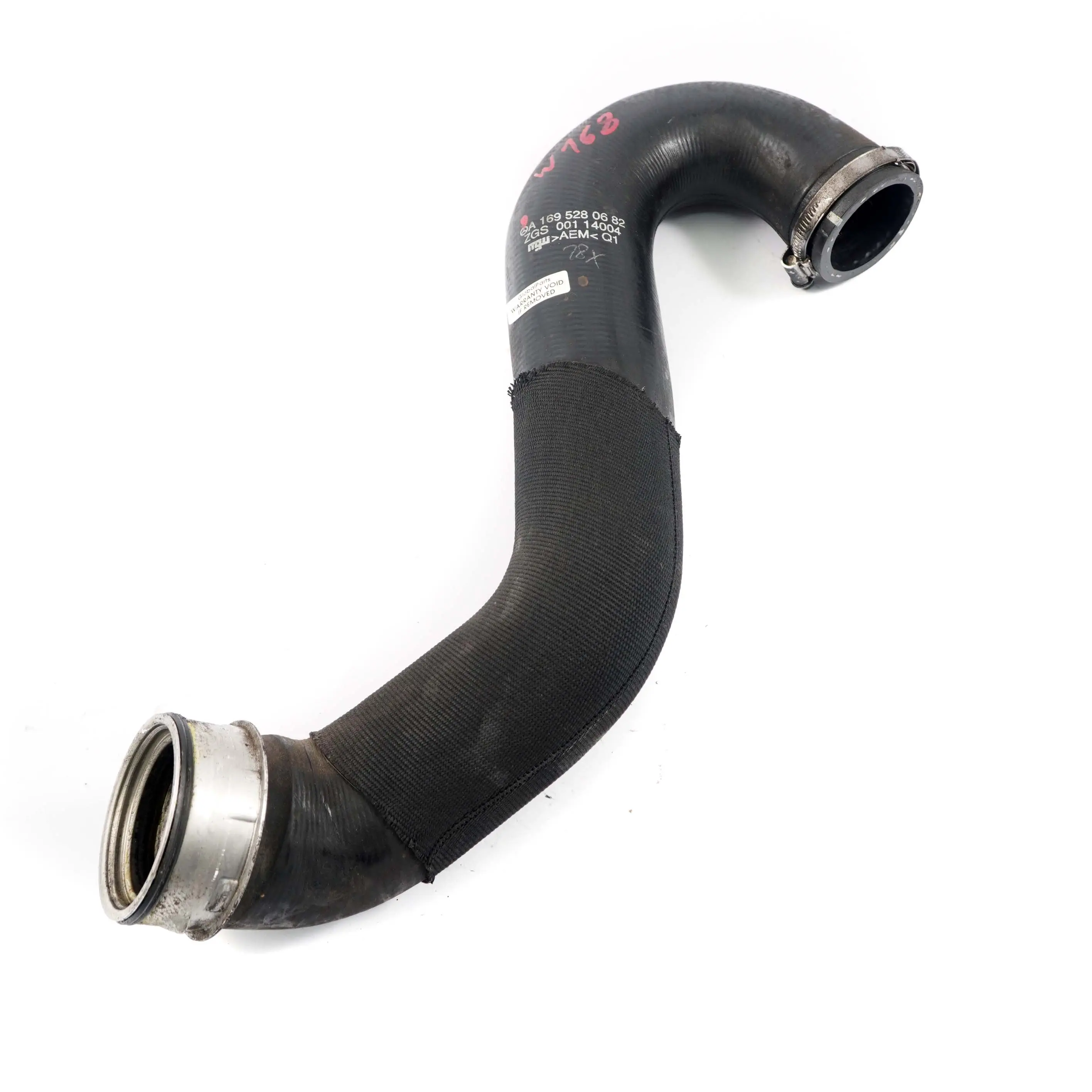 Mercedes-Benz A B W169 W245 200 Turbo Air Flow Intercooler Hose Pipe A1695280682