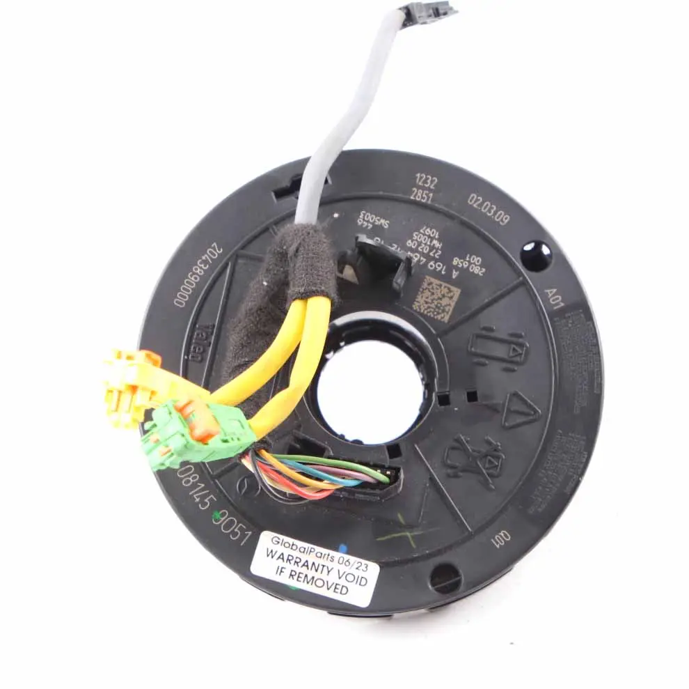 Mercedes W169 W245 Steering Angle Sensor Slip Ring Air Squib A1695408145