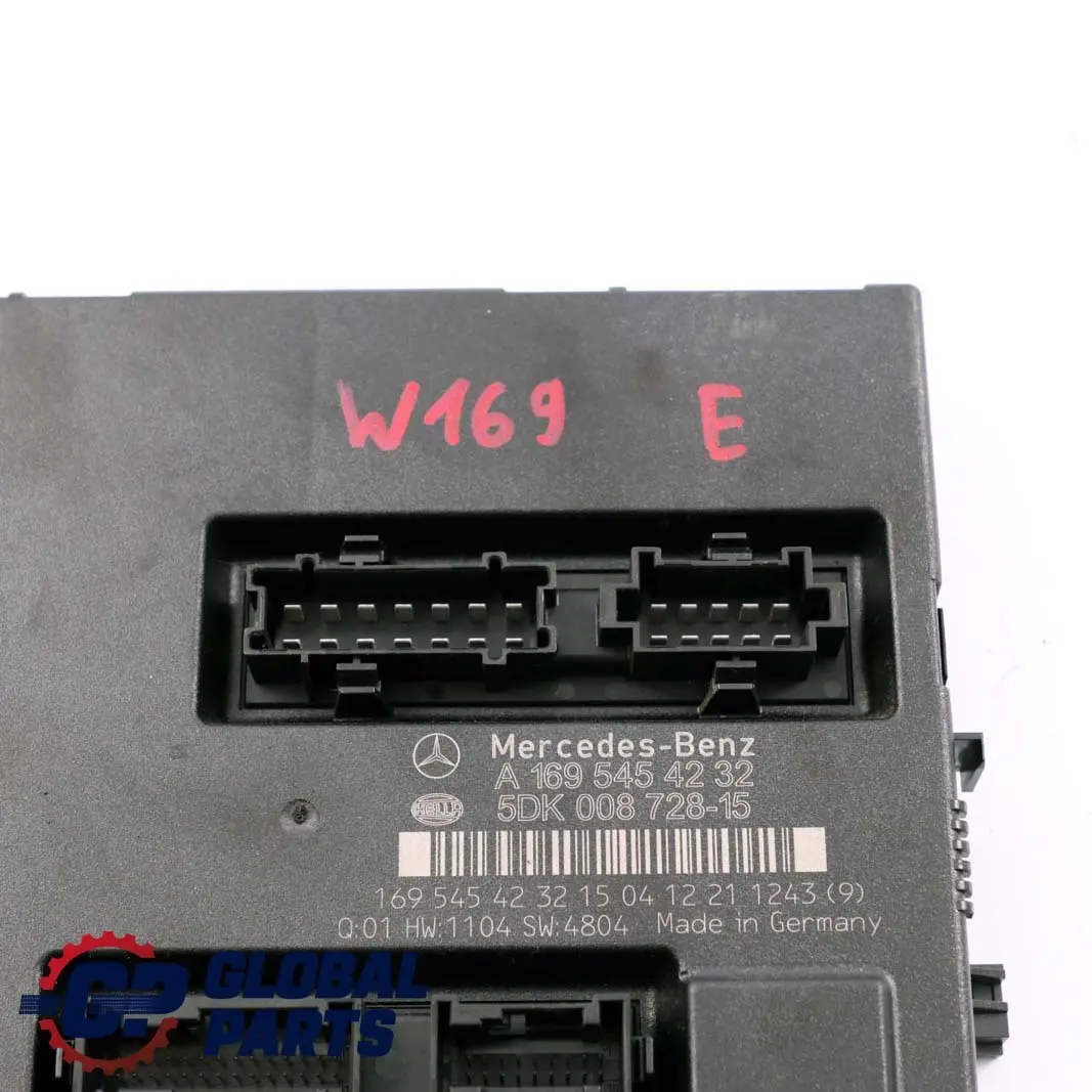 Mercedes-Benz A-Class W169 SAM Control Module Fuse Box Unit A1695454232