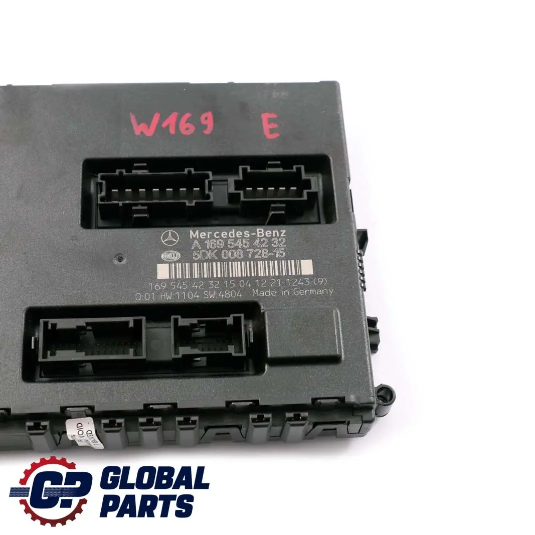 Mercedes-Benz A-Class W169 SAM Control Module Fuse Box Unit A1695454232