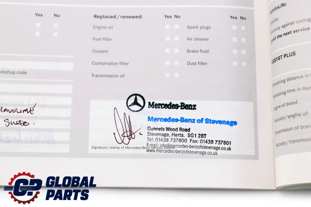 Mercedes A-Class W169 Service Booklet Book Set Pouch Case Wallet A1695847581