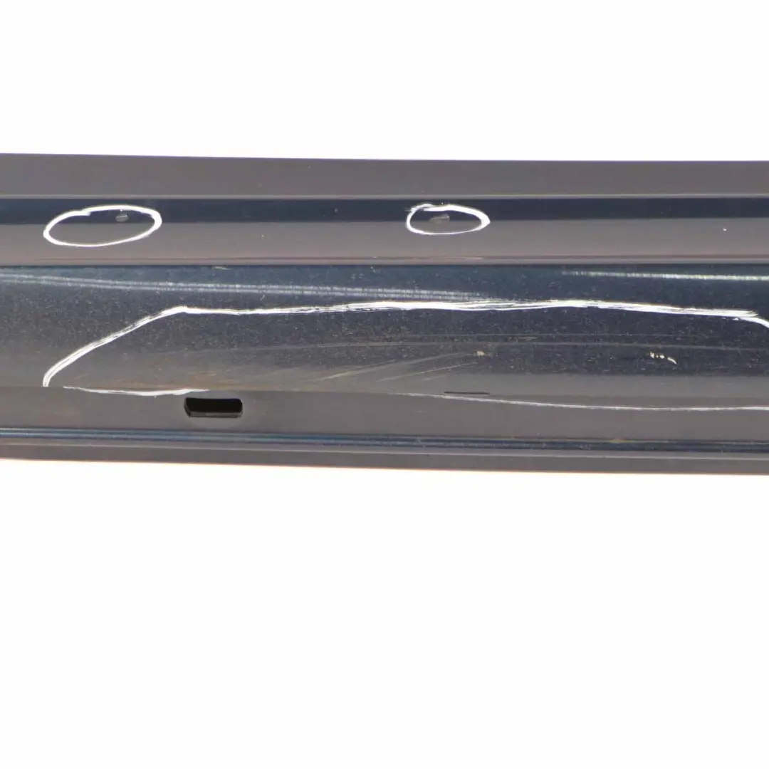 Mercedes W169 Side Skirt Door Sill Cover Left N/S Atoll Blue Metallic - 375