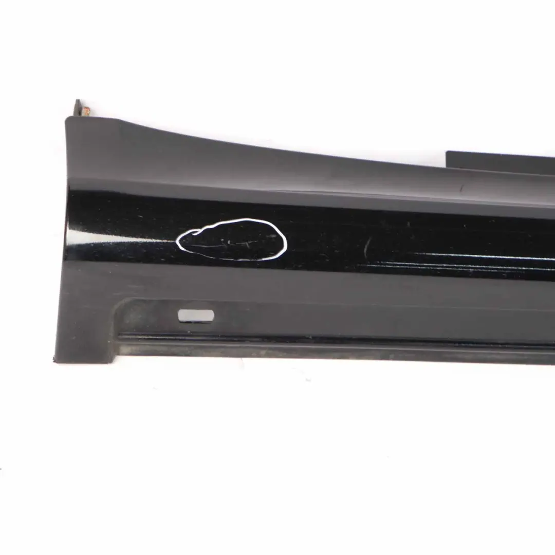 Mercedes W245 Side Skirt Door Sill Cover Right O/S Night Black Metallic - 696