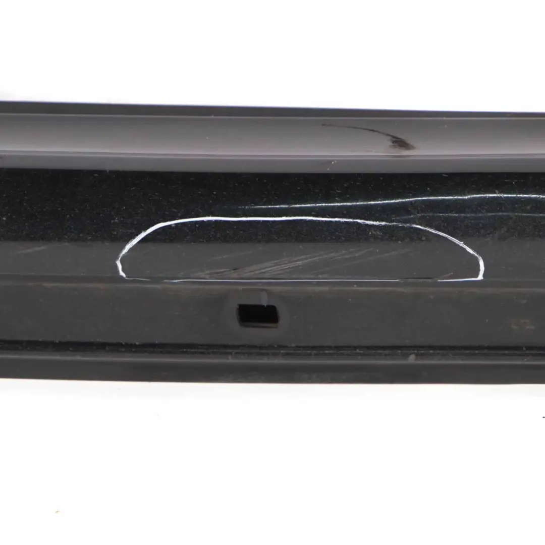 Mercedes W245 Side Skirt Door Sill Cover Right O/S Night Black Metallic - 696