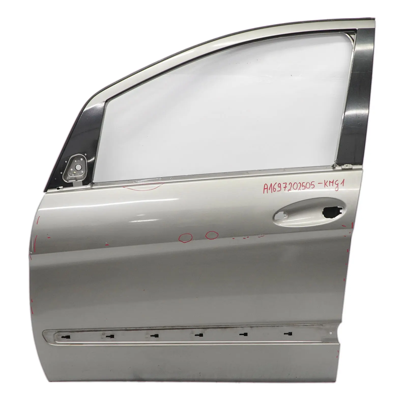 Mercedes W245 Door Front Left N/S Kometgrau Comet Grey Metallic - 748