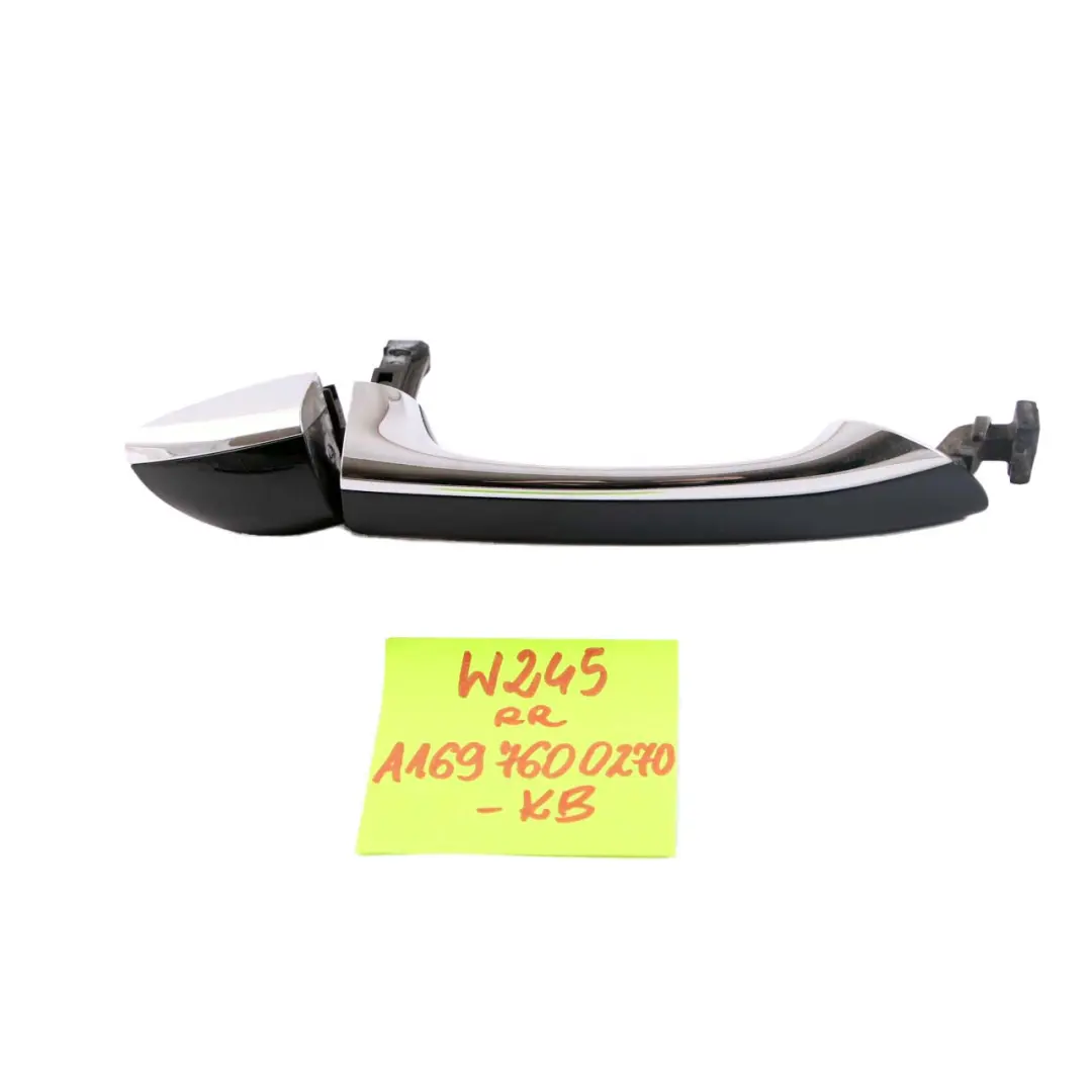 Mercedes W169 Handle Rear Right O/S Door Kosmos Black Metallic 191