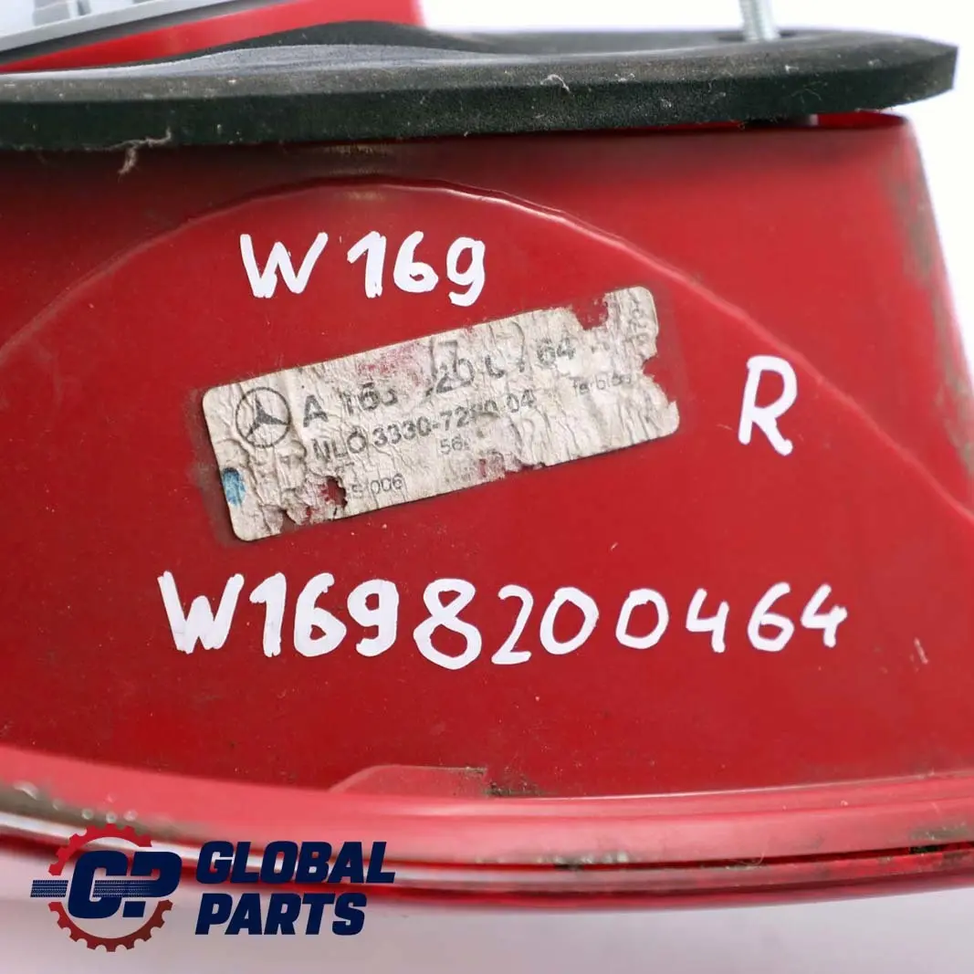 Mercedes A W169 Trasera Derecha Luz Trasera Panel Lateral A1698200464