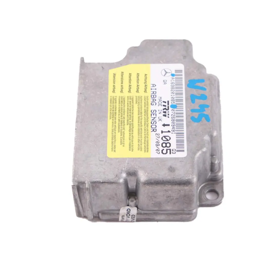 Mercedes W245 ECU Unidad Control Sensor Módulo Aire A1698201085