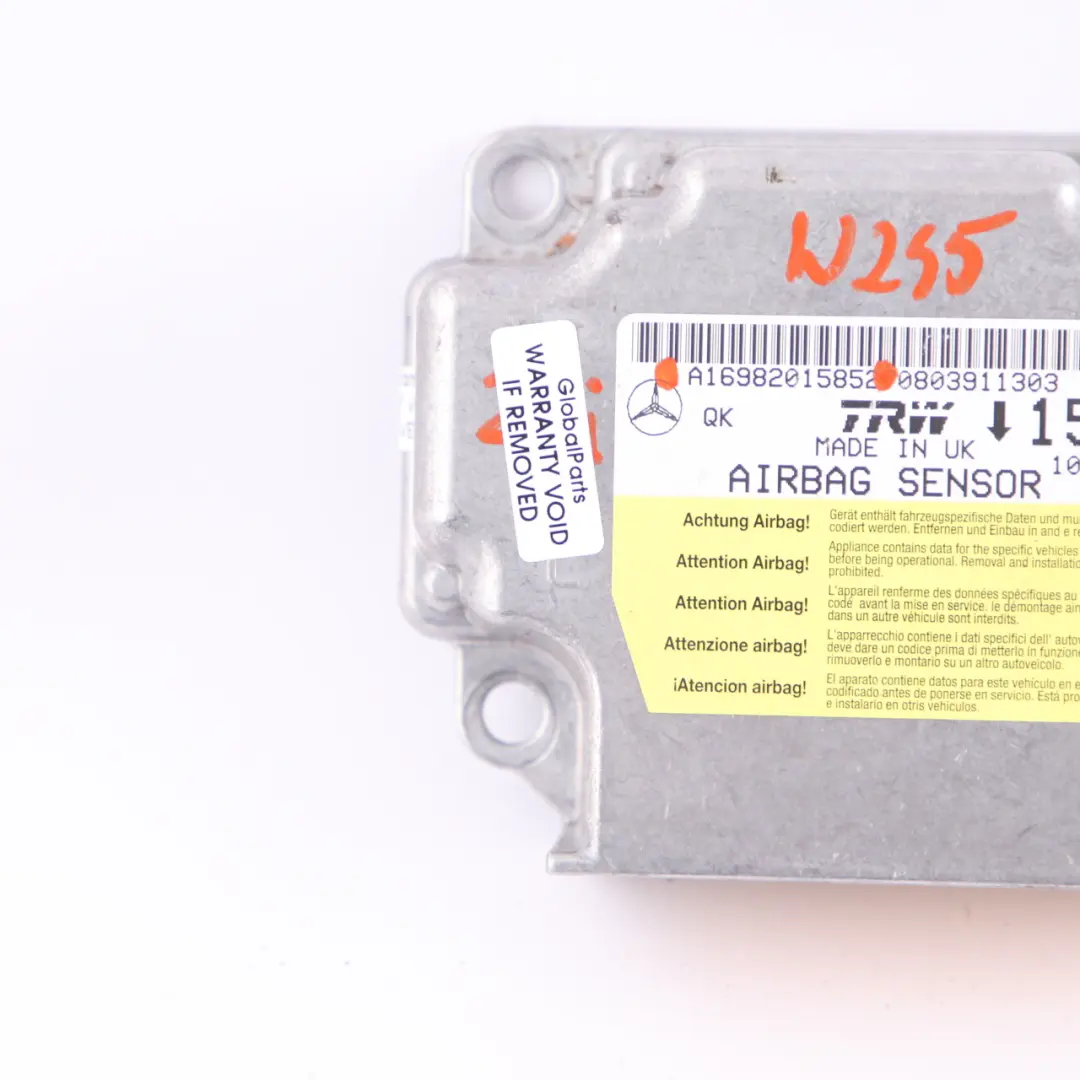 Mercedes W245 ECU Steuergerät Sensor Modul Air SRS Bag A1698201585